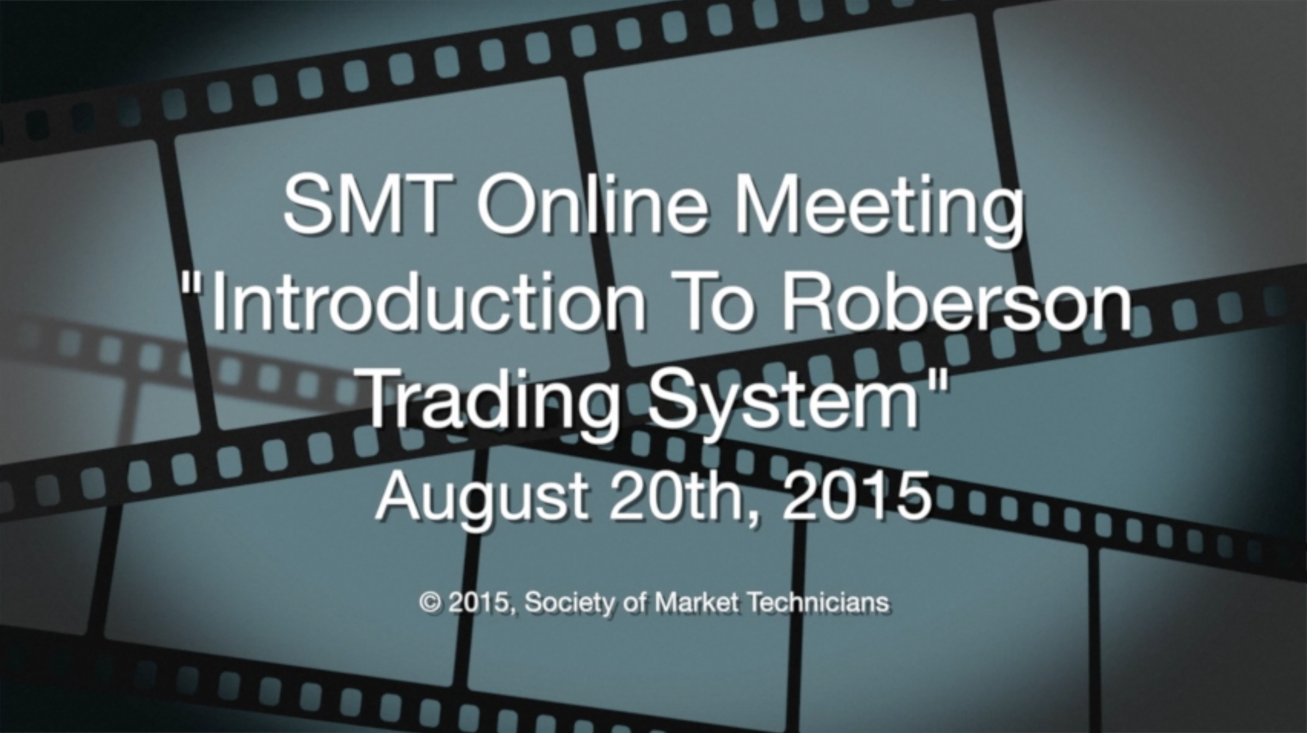 Online Meeting - Introduction To Roberson Trading